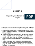 Section 3: Regulatory Mechanism To EIA in Nepal