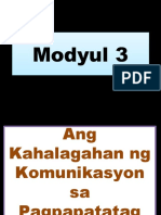 Modyul 3 Ang Kahalagahan NG Komunikasyon