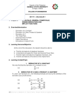 Diff. Calc. Module 3 Chain Rule - PowerRule.Higher Derivatives