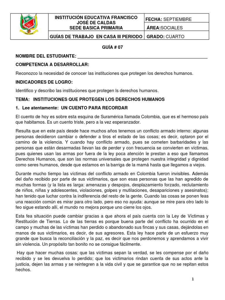Instituciones que Protegen Derechos Humanos | PDF | Derechos humanos ...