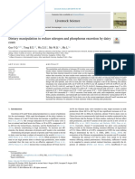 Dietary Manipulation To Reduce Nitrogen and Phosphorus Excretion by Dairy Cows