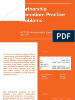Partnership Operation Practice Problems PDF
