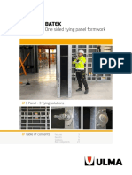 Batek: One Sided Tying Panel Formwork