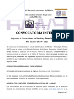 UNAM ENES Morelia convocatoria MyTA 2020