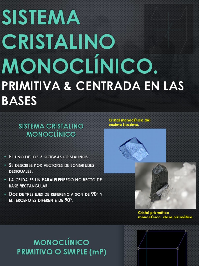 Sistema Cristalino Monoclinico PDF