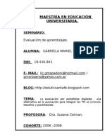 La Evaluación Por Portafolios Digitales, Una Alternativa en La Evaluación para Integrar Las TIC Al Currículo. Desafíos y Posibilidades.