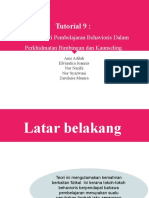   Aplikasi Teori Pembelajaran Behavioris Dalam Perkhidmatan Bimbingan dan Kaunseling.