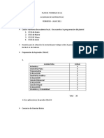 PLAN DE TRANBAJO Matematicas