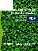 The Use and Forms of Modal Auxiliaries Mmolina