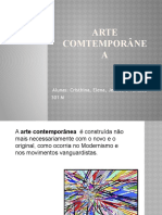 ARTE COMTEMPORÂNEA