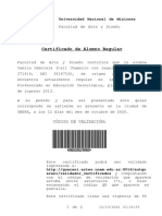 Certificado Alumno Regular PDF