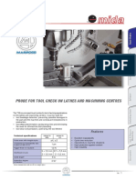 Probe For Tool Check On Lathes and Machining Centres: Features