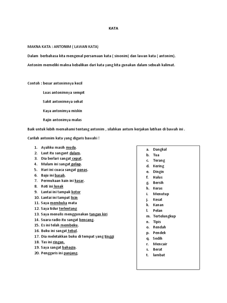 Antonim Pdf