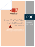 Plan de Atención A Emergencias de Incendio PDF