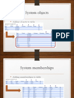 System Objects: Adding Objects To Table