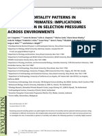 Seasonal Mortality Patterns in Non-Human Primates: Implications For Variation in Selection Pressures Across Environments