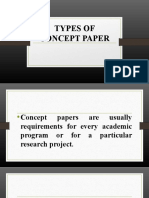 Types of Concept Paper