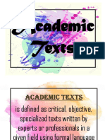 Academic Texts