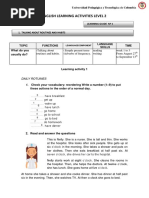 Activity 1 - LEVEL 2