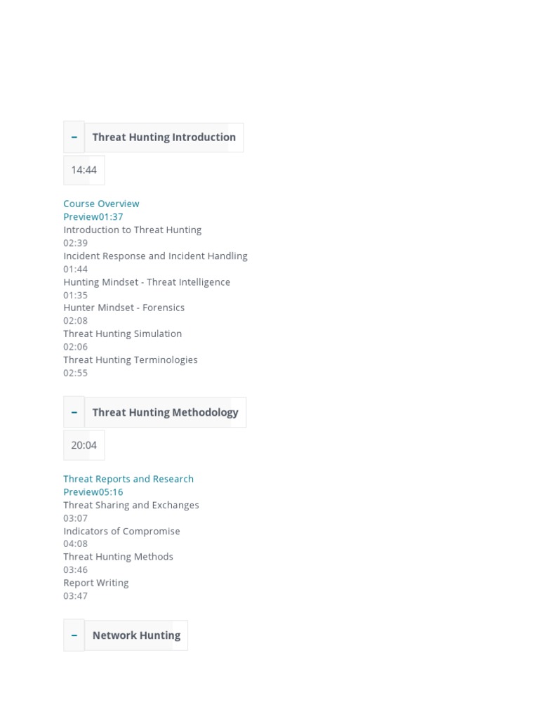 Introduction to Threat Hunting Guide | PDF | Social Science | Computers