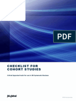 Checklist For Cohort Studies PDF