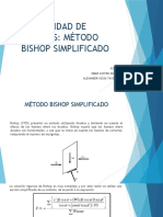 Estabilidad de Taludes: Método Bishop Simplificado: Por: Omar Castro Abril Alexander Vesga Tavera