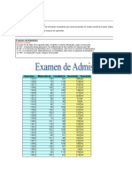 PRUEBA DE ADMISION EXCEL