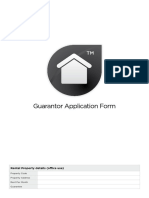 Guarantor Application Form: Rental Property Details (Office Use)