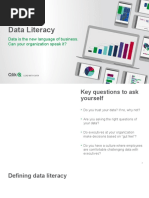 Data Literacy: Data Is The New Language of Business. Can Your Organization Speak It?