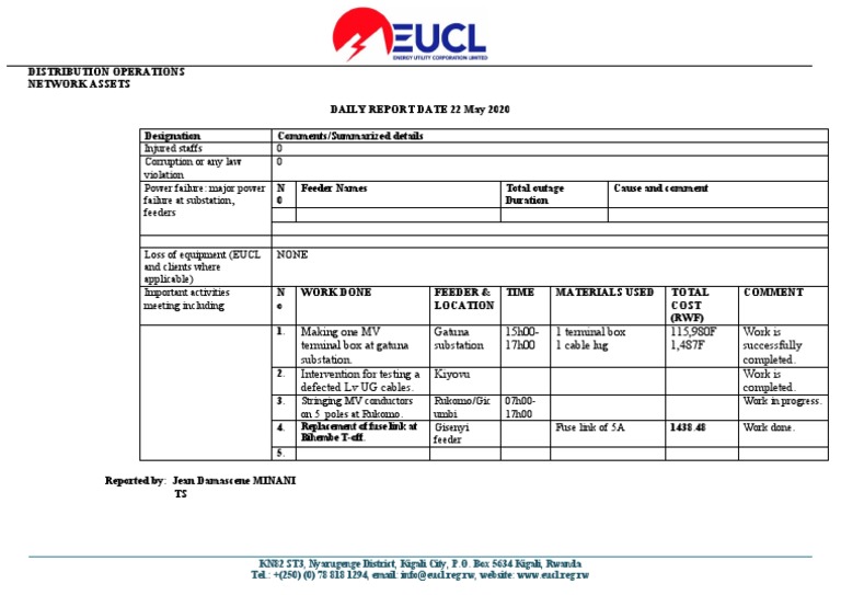 Daily Report 22 May 2020 | PDF | Electric Power Distribution ...