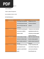 02 Task Performance - Logistics