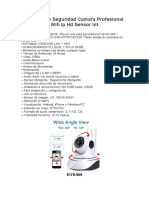 Cámara de Seguridad Camara Profesional Wifi Ip HD Sensor Int