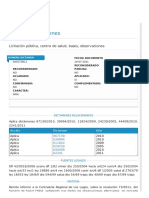 Licitación Pública, Centro de Salud, Bases, Observaciones PDF