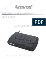 Segurança e instruções do conversor digital AMVOX ACD 311