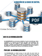 Normalizacion de La Base de Datos Cristian de La Cruz