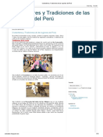 Costumbres y Tradiciones de Las Regiones Del Perú PDF