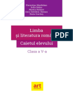 Limba Și Literatura Română Caietul Elevului: Clasa A V-A