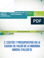 Costos y Presupuestos (TALLER 2) PDF