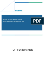 CSC-113 - Lecture - 02 - C++ Fundamentals