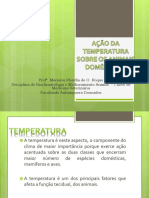 Prof . Mariana Rhaylla de O. Roque Disciplina de Bioclimatologia e Melhoramento Animal - Curso de Medicina Veterinária Faculdade Anhanguera Dourados