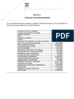 Ejercicio 2. Estado de Situacion Financiera PDF