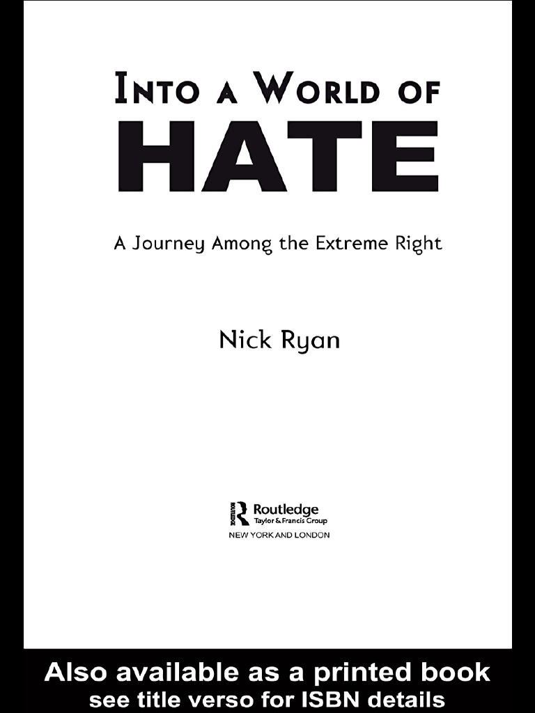 Nick Ryan - Into A World of Hate