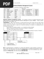 05 CS Notes - RDBMS & SQL