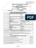 Mahendra Engineering College) : Internal Assessment - II, OCTOBER-2020