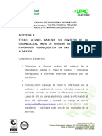 Actividad # 1. Iso 22000 Alcance El Sistema de Gestión de La Inocuidad Alimentaria