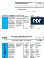 Plan de Estudios de Matemática 3ero