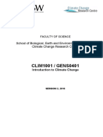 CLIM1001 / GENS0401: School of Biological, Earth and Environmental Sciences / Climate Change Research Centre