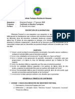 Programa Ministerio Pastoral ITBA 2020