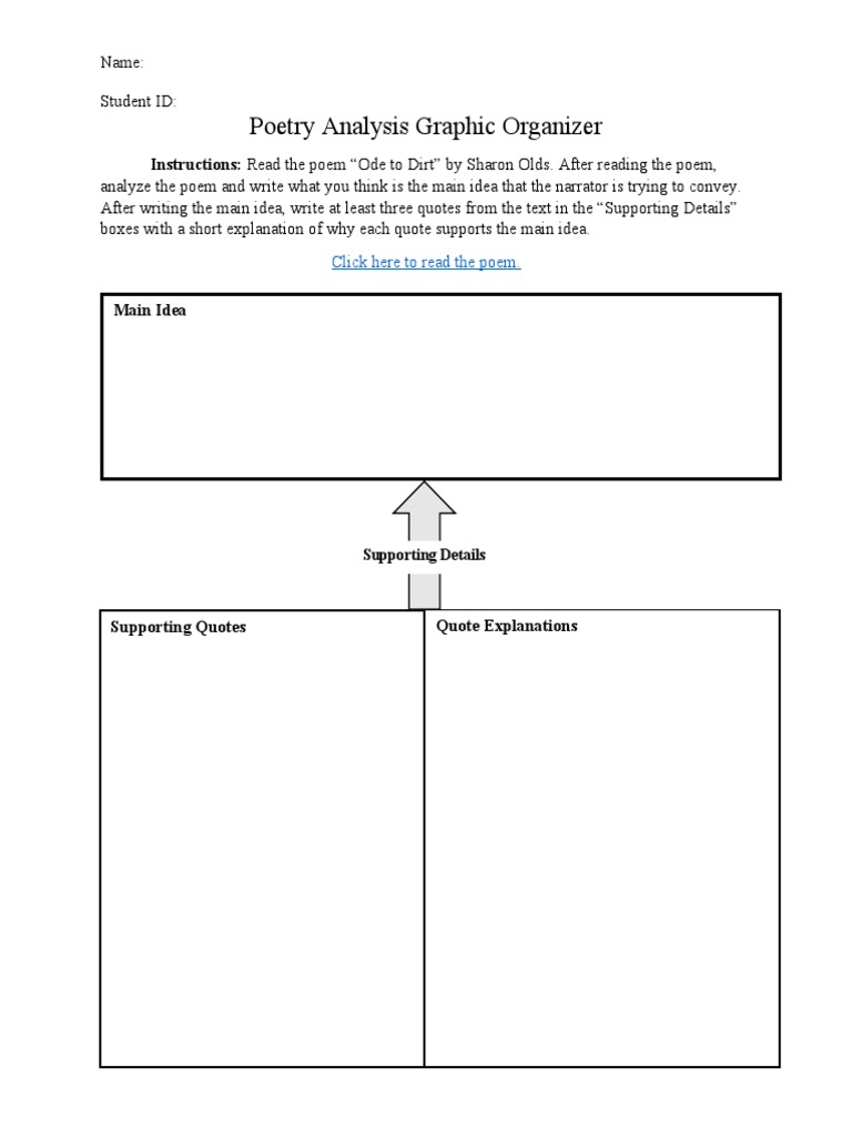 Graphic Organizer Activity PDF