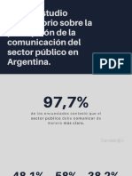 1º Estudio Exploratorio Sobre La Percepción de La Comunicación Del Sector Público en Argentina